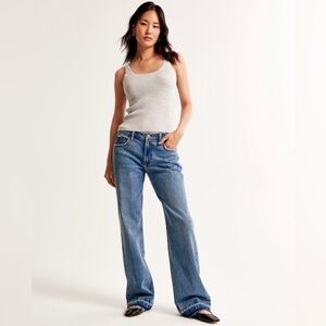 Abercrombie & Fitch Blue baggy jeans